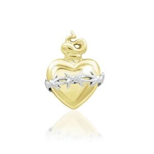 Junipurr Sacred Heart threadless end earring New